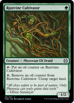 Rustvine Cultivator (FOIL) : 181/271 Phyrexia: All Will Be One - Magic the Gathering Single Card