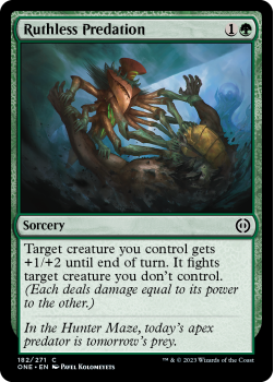 Ruthless Predation (FOIL) : 182/271 Phyrexia: All Will Be One - Magic the Gathering Single Card