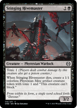 Stinging Hivemaster : 110/271 Phyrexia: All Will Be One - Magic the Gathering Single Card
