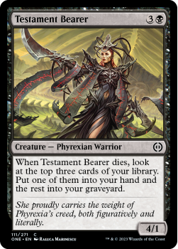 Testament Bearer : 111/271 Phyrexia: All Will Be One - Magic the Gathering Single Card