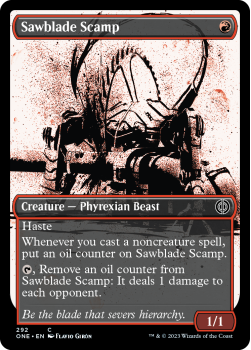 Sawblade Scamp (SHOWCASE) : 292 Phyrexia: All Will Be One - Magic the Gathering Single Card