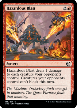 Hazardous Blast (FOIL) : 135/271 Phyrexia: All Will Be One - Magic the Gathering Single Card