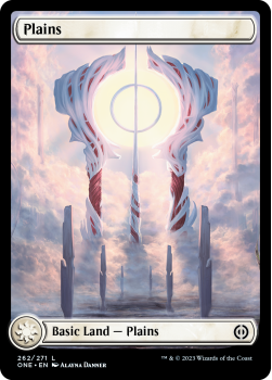 Plains (PANORAMA) (FOIL) : 262/271 Phyrexia: All Will Be One - Magic the Gathering Single Card