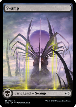 Swamp (PANORAMA) (FOIL) : 264/271 Phyrexia: All Will Be One - Magic the Gathering Single Card