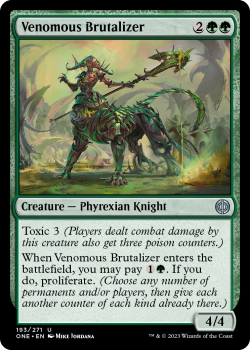 Venomous Brutalizer : 193/271 Phyrexia: All Will Be One - Magic the Gathering Single Card