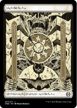 Plains (PHYREXIAN) (FOIL) : 267/271 Phyrexia: All Will Be One - Magic the Gathering Single Card