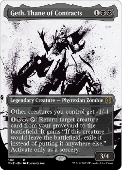 Geth, Thane of Contracts (SHOWCASE) : 306 Phyrexia: All Will Be One - Magic the Gathering Single Card