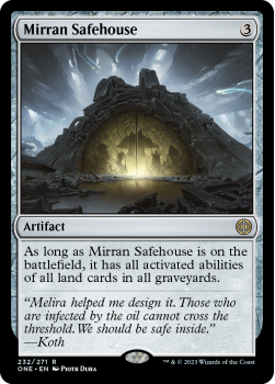 Mirran Safehouse (FOIL) : 232/271 Phyrexia: All Will Be One - Magic the Gathering Single Card
