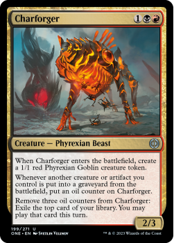 Charforger (FOIL) : 199/271 Phyrexia: All Will Be One - Magic the Gathering Single Card