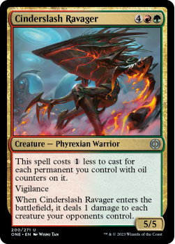 Cinderslash Ravager (FOIL) : 200/271 Phyrexia: All Will Be One - Magic the Gathering Single Card