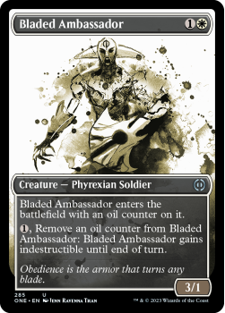 Bladed Ambassador (SHOWCASE) (FOIL): 285 Phyrexia: All Will Be One - Magic the Gathering Single Card