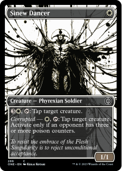 Sinew Dancer (SHOWCASE) (FOIL): 286 Phyrexia: All Will Be One - Magic the Gathering Single Card