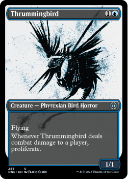 Thrummingbird (SHOWCASE) (FOIL): 288 Phyrexia: All Will Be One - Magic the Gathering Single Card