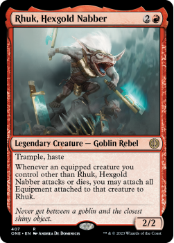 Rhuk, Hexgold Nabber (FOIL): 407 Phyrexia: All Will Be One - Magic the Gathering Single Card