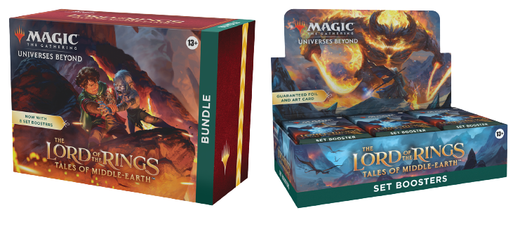 Magic the Gathering: Lord of the Rings: Tales of Middle-Earth - SET Booster COMBO (Bundle & Box) Magic the Gathering: Lord of the Rings: Tales of Middle-Earth - SET Booster COMBO (Bundle & Box)