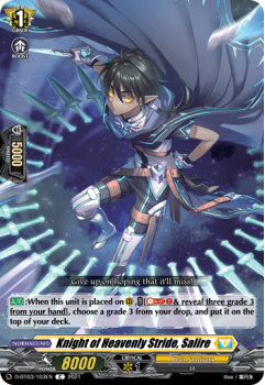Knight of Heavenly Stride, Salire (C) single card from Cardfight!! Vanguard