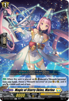 Magic of Starry Skies, Marlna (C) single card from Cardfight!! Vanguard
