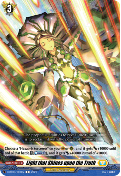 Light that Shines upon the Truth (C) single card from Cardfight!! Vanguard
