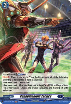 Pandemonium Tactics (H) single card from Cardfight!! Vanguard