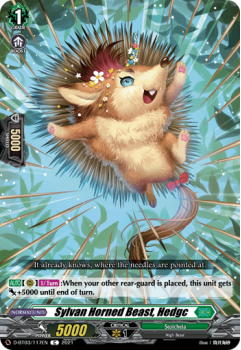 Sylvan Horned Beast, Hedgc (C) single card from Cardfight!! Vanguard
