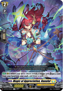 Magic of Appreciation, Nanaful (R) single card from Cardfight!! Vanguard