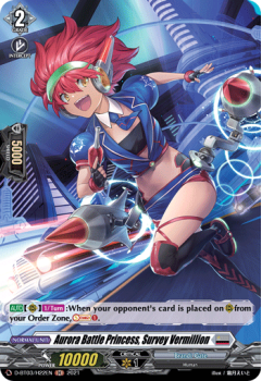 Aurora Battle Princess, Survey Vermillion (H) single card from Cardfight!! Vanguard