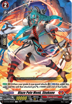 Blaze Pole Monk, Shakune (C) single card from Cardfight!! Vanguard