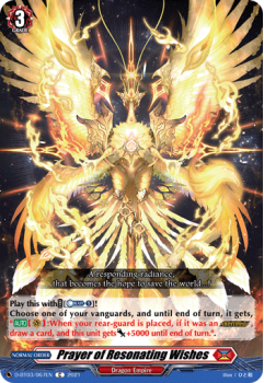 Prayer of Resonating Wishes (C) single card from Cardfight!! Vanguard