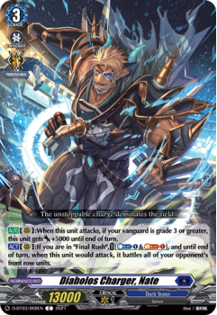 Diabolos Charger, Nate (C) single card from Cardfight!! Vanguard