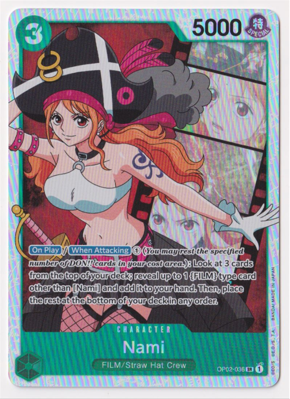 Nami OP02036 PARAMOUNT WAR One Piece Single Card