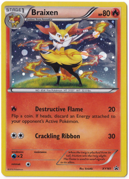 Braixen XY161 - Pokemon Single Promotional Card