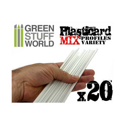 Green Stuff World ABS Plasticard - Profile - 20x Variety Pack - Image 2