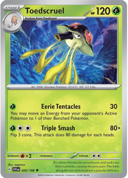Toedscruel single card from Pokemon