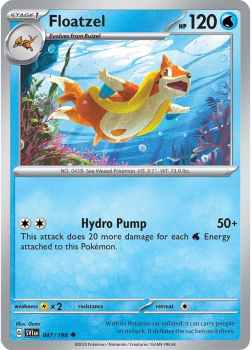 Floatzel single card from Pokemon