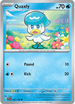 Quaxly (REVERSE HOLO) single card from Pokemon