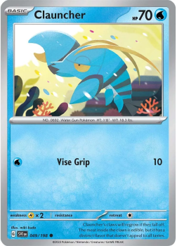 Clauncher single card from Pokemon