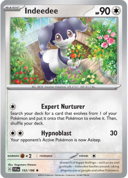 Indeedee single card from Pokemon