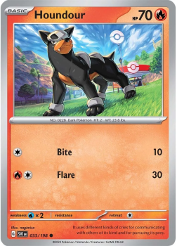 Houndour single card from Pokemon
