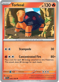 Torkoal single card from Pokemon