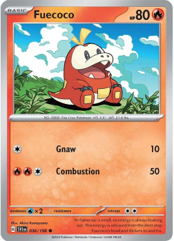 Fuecoco (REVERSE HOLO) single card from Pokemon