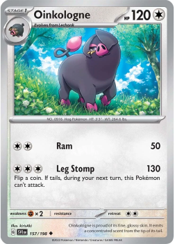 Oinkologne single card from Pokemon