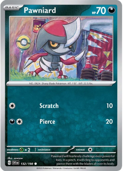 Pawniard single card from Pokemon