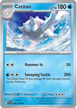 Cetitan single card from Pokemon