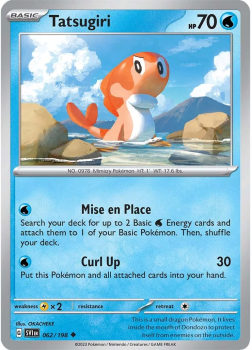 Tatsugiri single card from Pokemon
