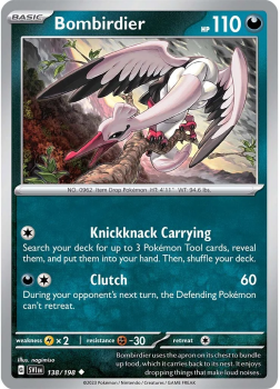 Bombirdier single card from Pokemon