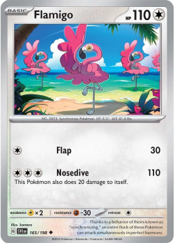 Flamigo single card from Pokemon