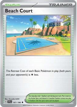 Beach Court single card from Pokemon