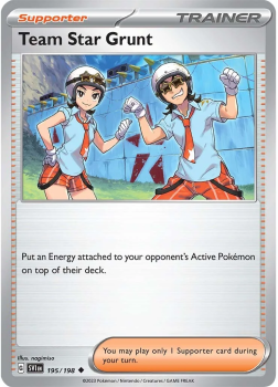 Team Star Grunt single card from Pokemon