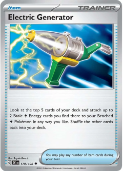 Electric Generator single card from Pokemon