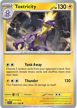 Toxtricity single card from Pokemon